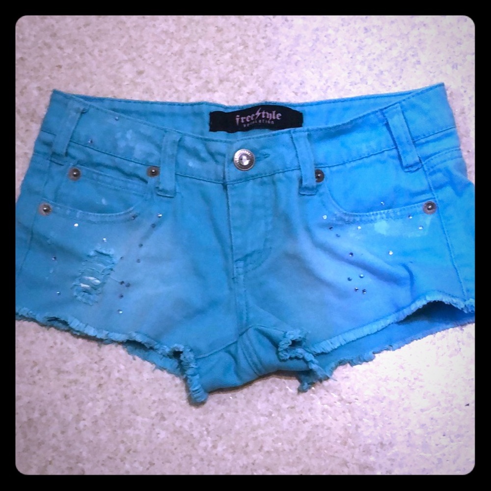 ✨Kids Sparkly Blue Denim Shorts✨